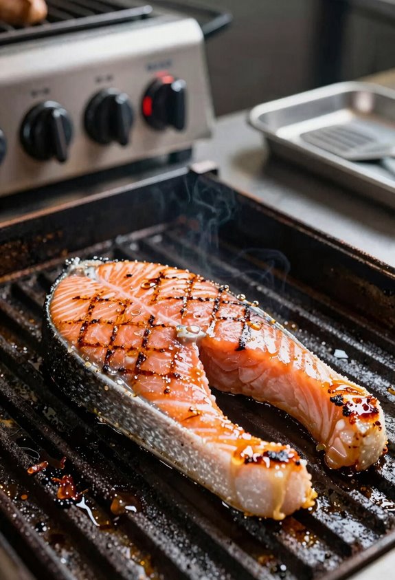 Can You BBQ Salmon? 5 oil the grates skin side down