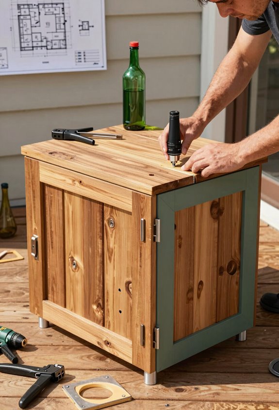 Build DIY Outdoor Kitchen Cabinets in 3 Steps 1 outdoor kitchen layout build method considerations