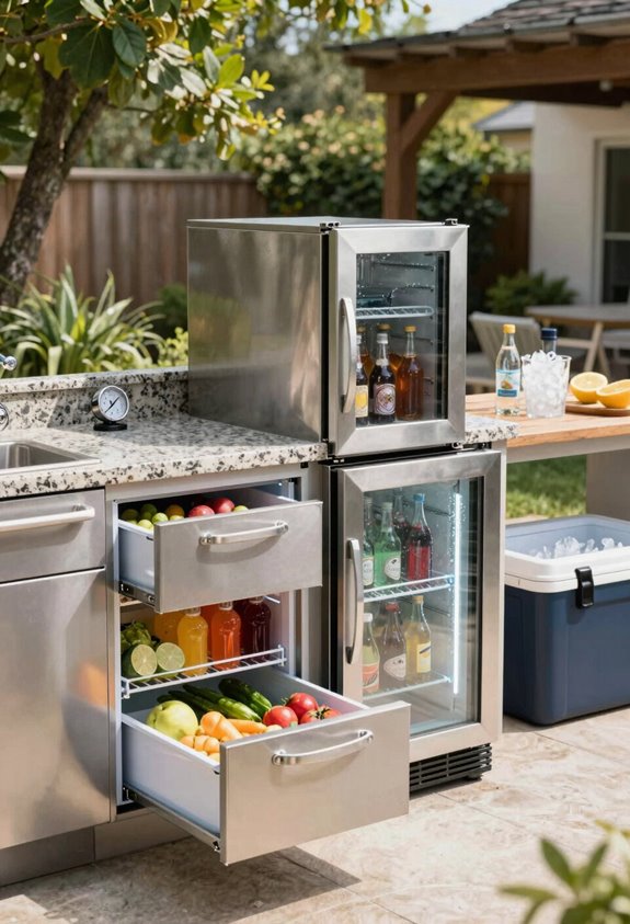 5 Best Outdoor Kitchen Appliances for Your Backyard Setup 3 outdoor kitchen refrigeration cautions and options