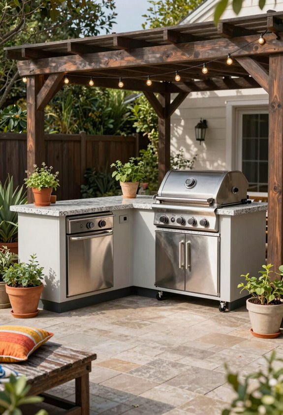 3 Outdoor Entertainment Area Ideas for Every Budget 2 outdoor kitchens on a budget
