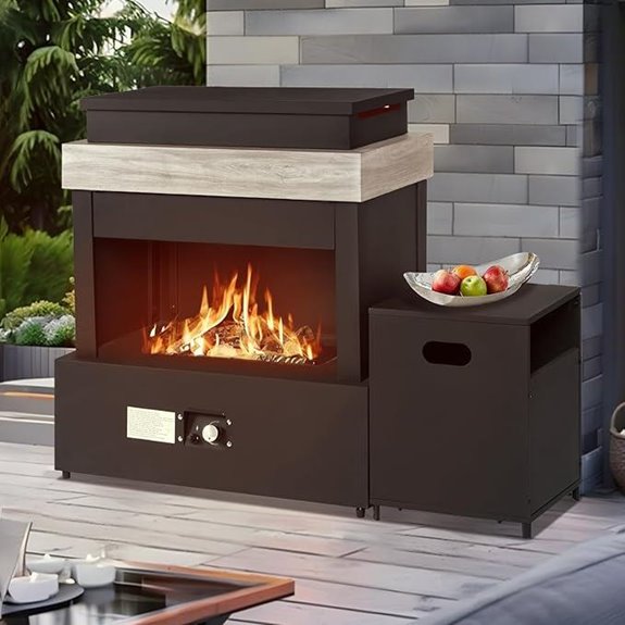 10 Best Gas Outdoor Fireplaces for 2026 5 outdoor propane fire pit with storage