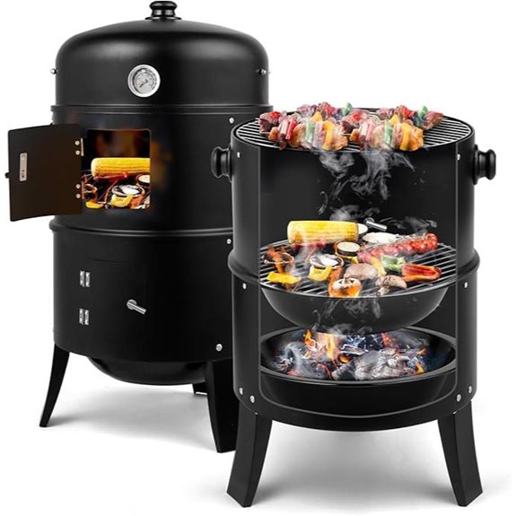 7 Best Beginner BBQ Smokers for 2026 3 outvita 17 inch vertical smoker