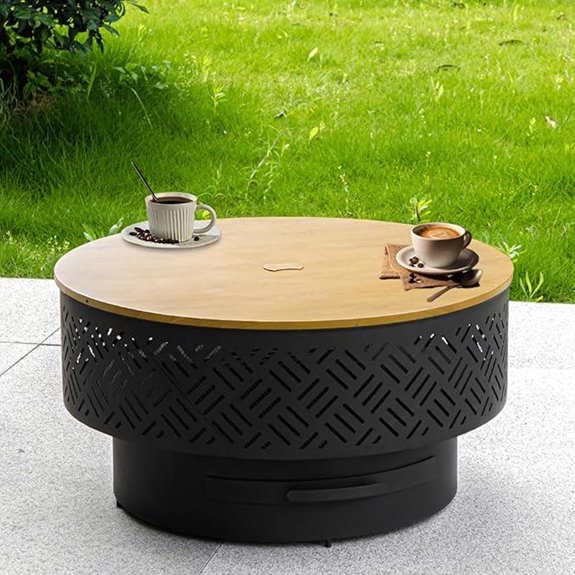 10 Best Fire Pits for Covered Patios in 2026 7 outvue 26 wood burning fire pit