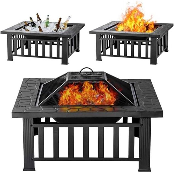 10 Best Fire Pits for Decks in 2026 7 panovue 32 inch square fire pit