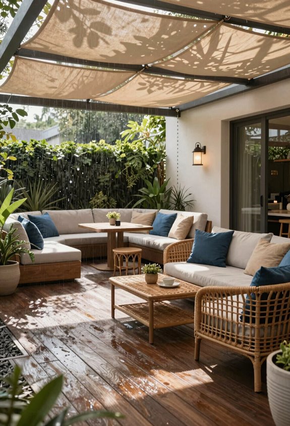 7 Deck and Patio Ideas to Maximize Your Outdoor Space 4 pergola shade with polycarbonate overhang