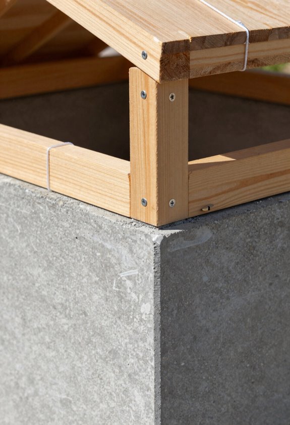 How to Build a DIY Lean-To Gazebo 2 plumb brace and square