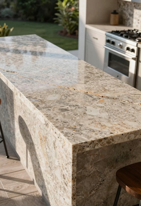 7 Best Countertop Materials for Outdoor Kitchens (2026 Guide) 6 quartz outdoors uv damage cracking fading