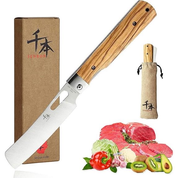 10 Best Outdoor Cooking Knives for 2026 (Slice in Style) 4 senbon 440a stainless steel knife