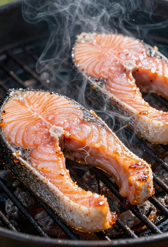 Can You BBQ Salmon? 3 skin on protects flip once
