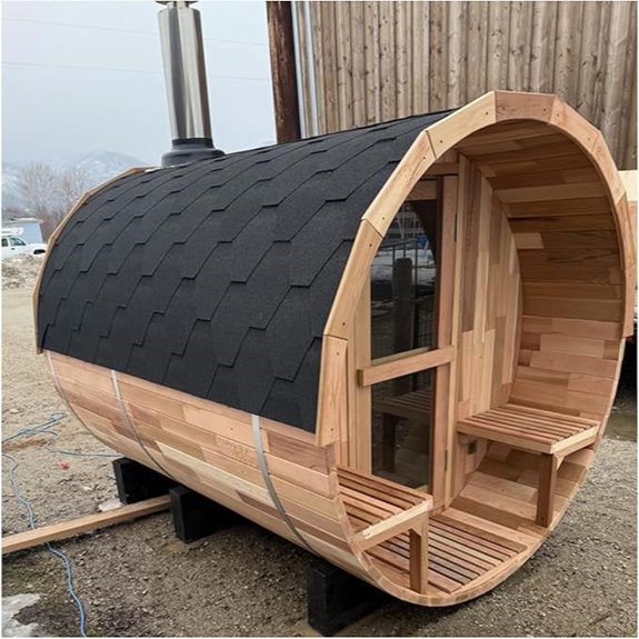 10 Best Outdoor Barrel Saunas for 2026 6 smartmak outdoor barrel sauna