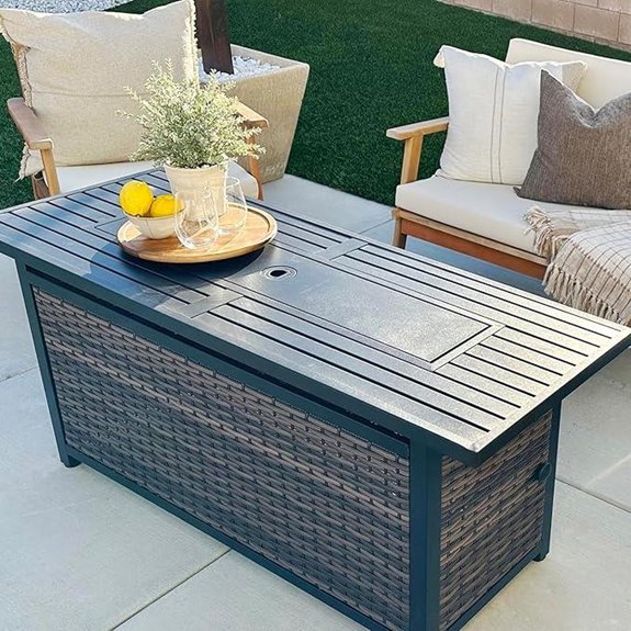 10 Best Gas Outdoor Fireplaces for 2026 8 sophia william 56 rattan fire pit
