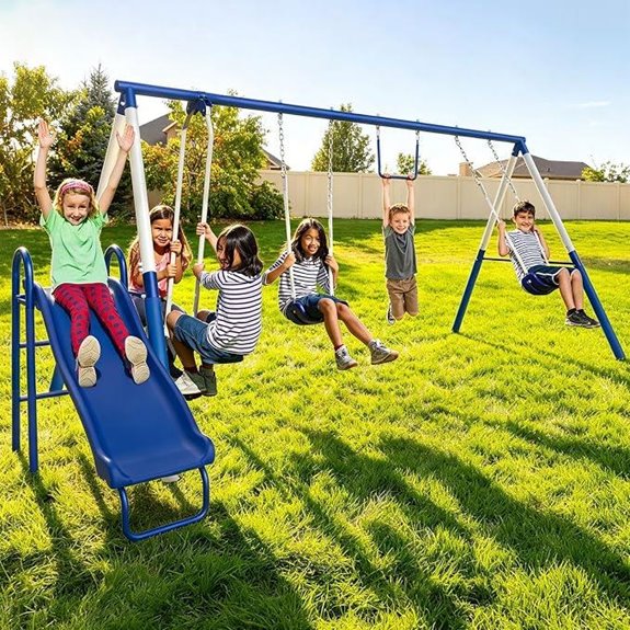 10 Best Rated Backyard Playsets for 2026 8 sportspower arcadia metal swing set