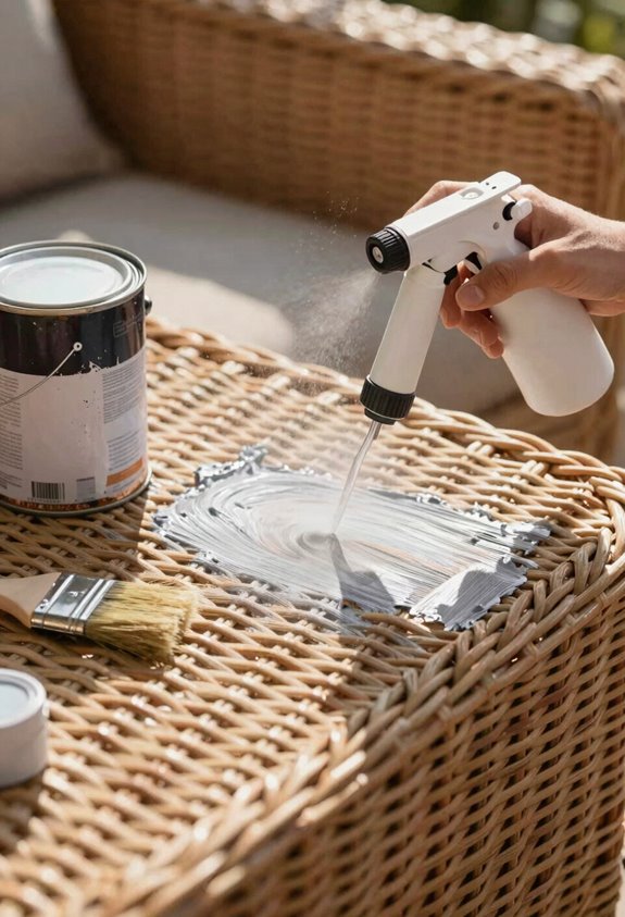 Can You Spray Paint Outdoor Wicker Furniture? 3 spray for wicker coverage