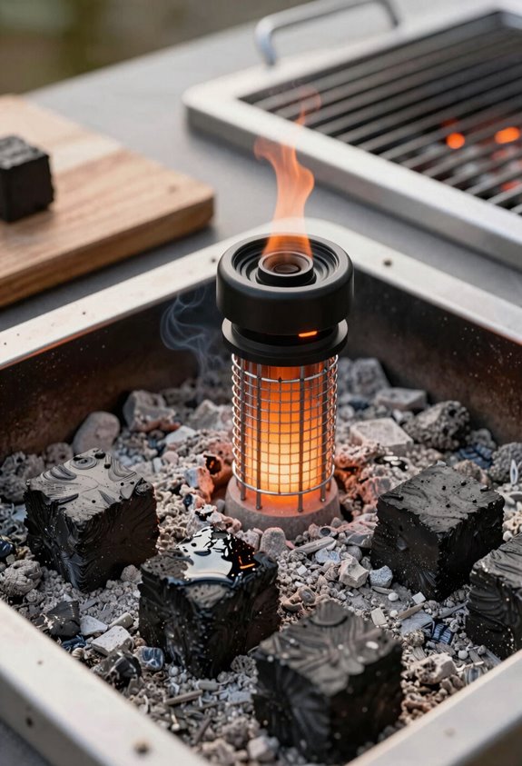 10 Smart Ways to Do Things With Charcoal After Grilling 4 stacked chimney starter reused charcoal
