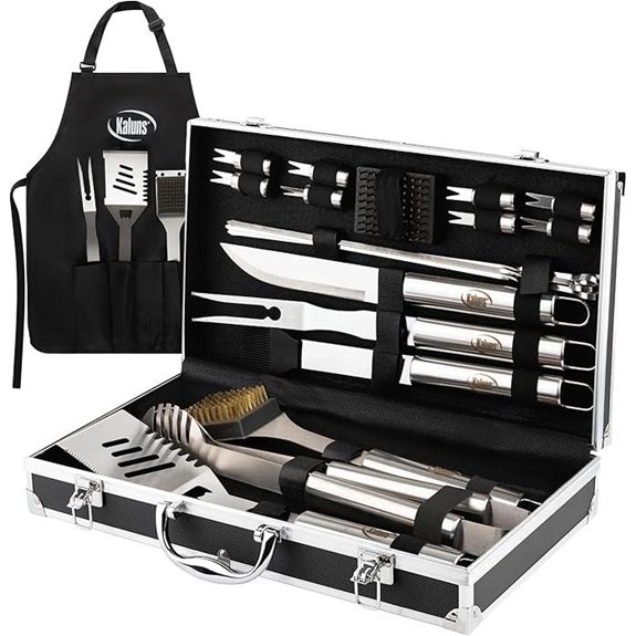5 Best BBQ Tool Sets With Cases for 2026 1 stainless steel bbq tool set