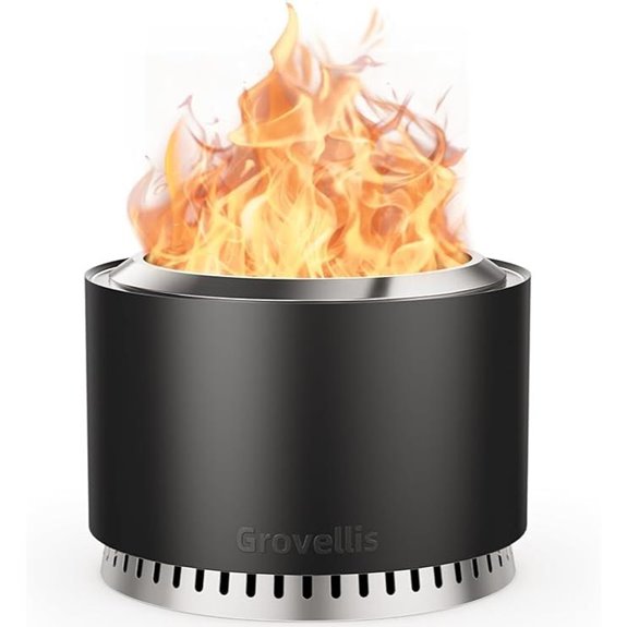 10 Best Fire Pits for Covered Patios in 2026 3 stainless steel smokeless fire pit