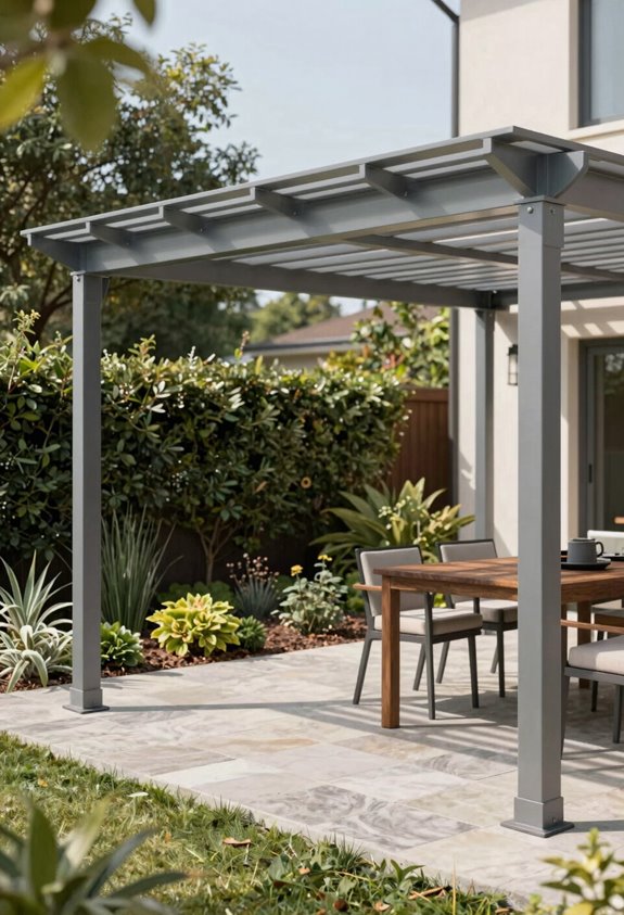 The 5 Best Louvered Pergolas for Your Outdoor Space 3 steel louvered kit under 1500