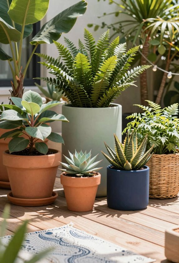 7 Deck Ideas on a Budget That Look Expensive 7 strategic potted plants anchor palette