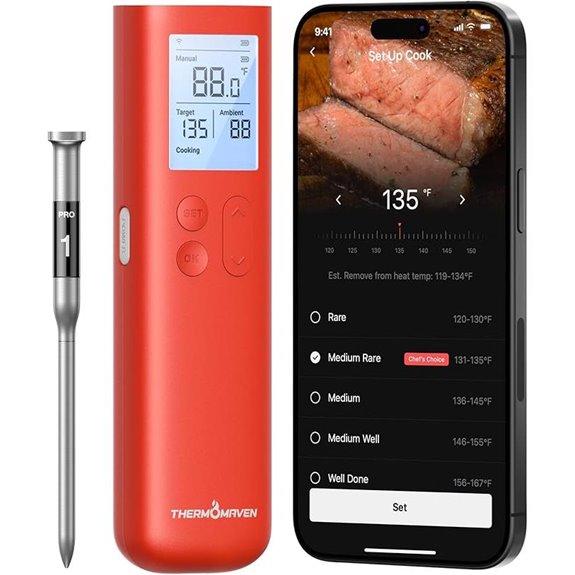 7 Best Meat Thermometers for Grilling in 2026 3 thermomaven smart bluetooth thermometer