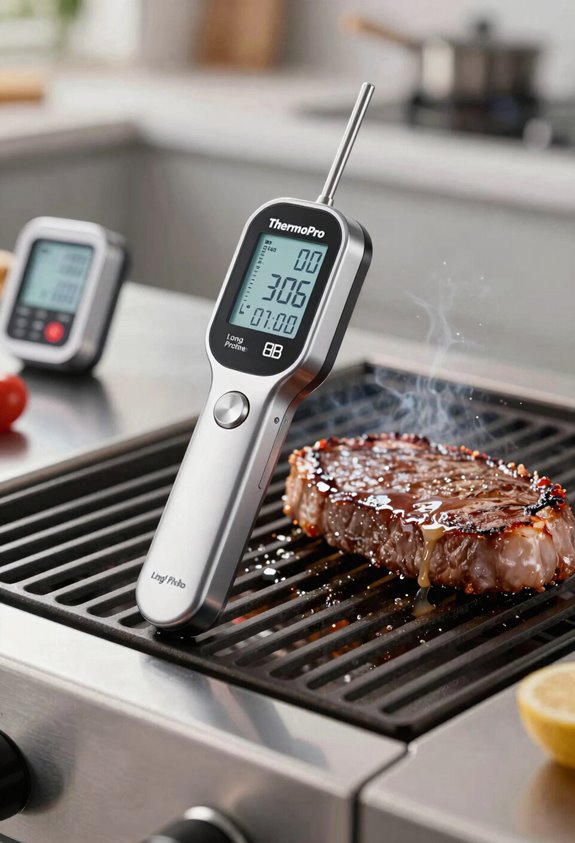 7 Best Meat Thermometers for Grilling in 2026 4 thermopro long probe accuracy