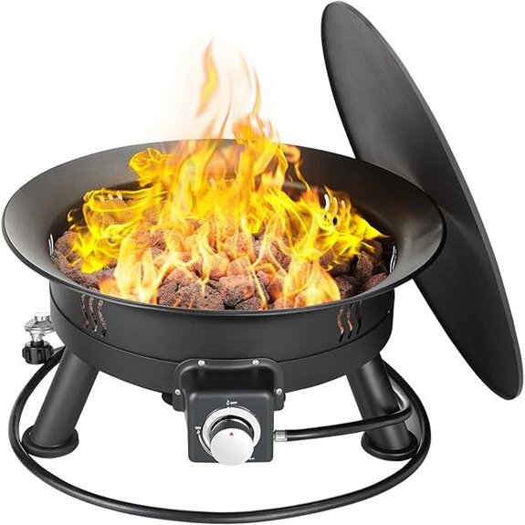 10 Best Propane Fire Pits for Camping in 2026 7 tlsunny 24 propane fire pit with cover