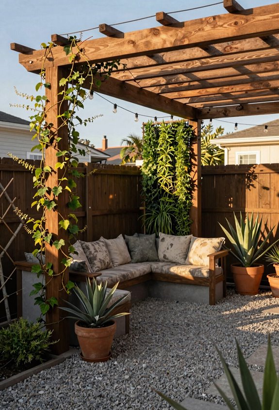 10 Backyard Ideas Under $900 That Transform Your Space 4 toja grid pergola concrete anchor