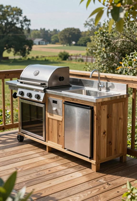 Can You Put an Outdoor Kitchen on a Deck? 5 trench insulate license required