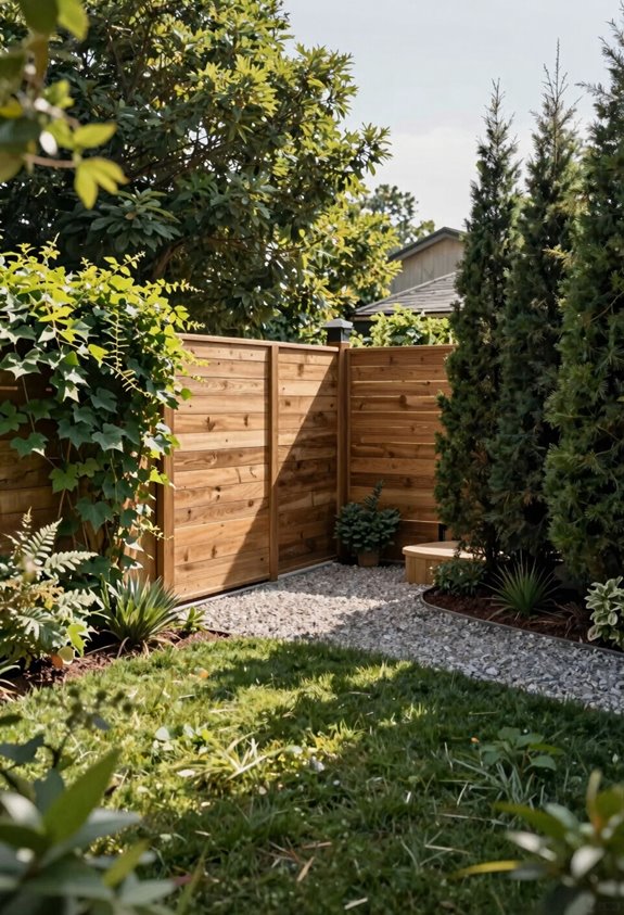 7 Backyard Landscape Privacy Ideas That Actually Work 5 vertical vs horizontal fence boards shape light and privacy