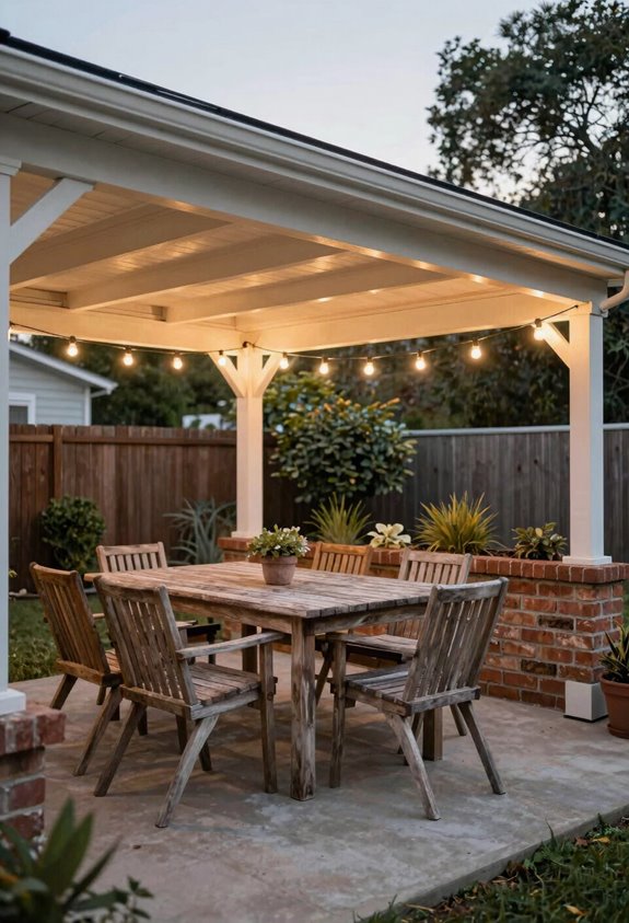 7 Cheap Covered Patio Ideas That Transform Your Backyard on a Budget 4 vinyl pavilion durable affordable coverage