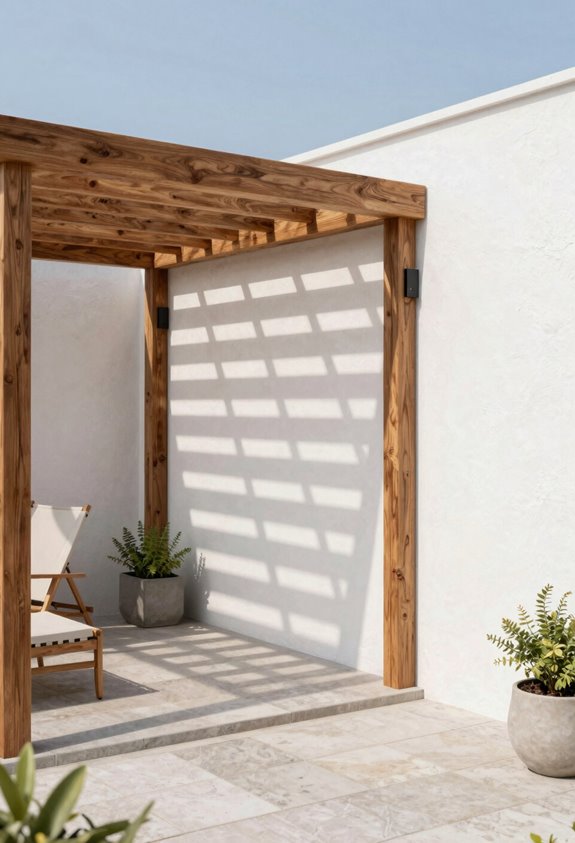 5 Best Do It Yourself Pergola Kits for Your Backyard 2 wall mount pergola space saving shade
