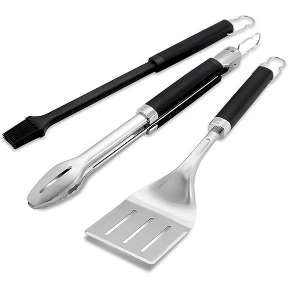 10 Best Grilling Tool Sets for 2026 8 weber 3 piece stainless set