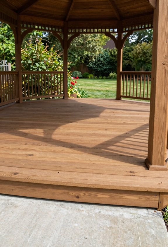 Can You Put a Gazebo on a Deck? 4 wood composite or concrete mounting surfaces